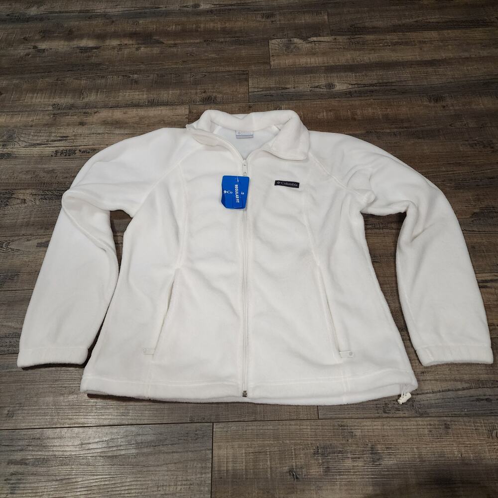 New with Tags Columbia Women Fleece Jacket White Size L 2589